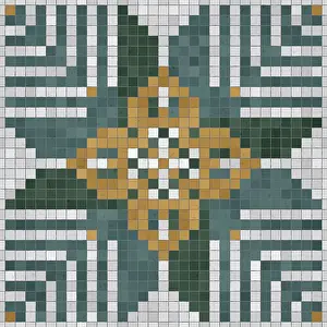 Mosaic Tile Background Drucke: Mosaic tiles background, seamless vector pattern