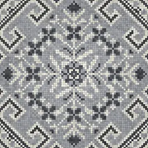 Modern Architecture Illustration Drucke: Mosaic tiles background, seamless vector pattern