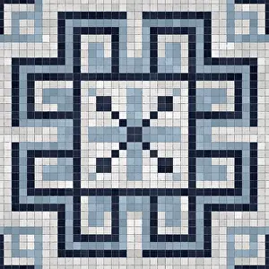 Mosaic Tile Background Drucke: Mosaic tiles background, seamless vector pattern