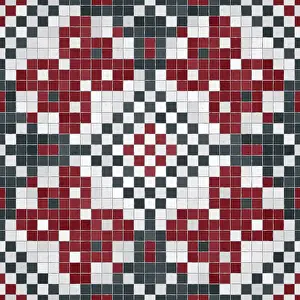 Mosaic Tile Background Drucke: Mosaic tiles background, seamless vector pattern