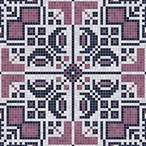 Mosaic Tile Background Drucke: Mosaic tiles background, seamless vector pattern