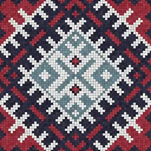 Mosaic Tiles Background Drucke: Mosaic tiles background, seamless vector pattern