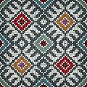 Mosaic Tiles Background Drucke: Mosaic tiles background, seamless vector pattern