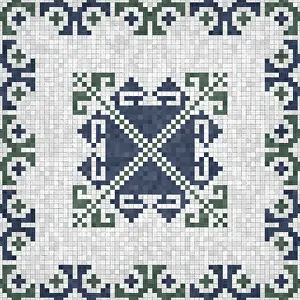 Mosaic Tiles Background Drucke: Mosaic tiles background, seamless vector pattern