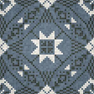 Mosaic Tiles Background Drucke: Mosaic tiles background, seamless vector pattern