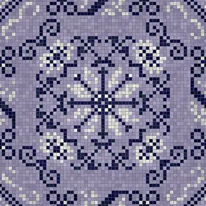 Mosaic Tiles Background Drucke: Mosaic tiles background, seamless vector pattern
