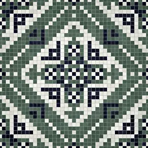 Mosaic Tiles Background Drucke: Mosaic tiles background, seamless vector pattern
