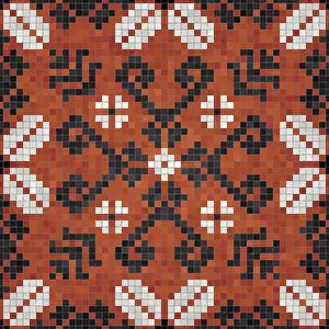 Mosaic Tile Background Drucke: Mosaic tiles background, seamless vector pattern