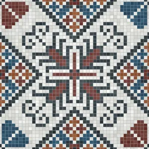 Bilder Datiert 1. Juli 2024: Mosaik-Tiles-Hintergrund, nahtloser Vektormuster.