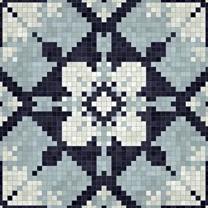 Bilder Datiert 1. Juli 2024: Mosaik-Steinplatten-Hintergrund, lückenloser Vektormuster.
