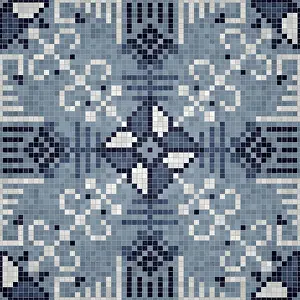 Bilder Datiert 14. Juli 2024: Mosaik-Steine Hintergrund, lückenloser Vektormuster.