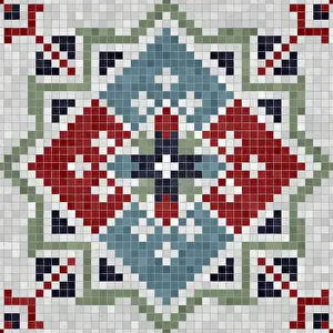 Bilder Datiert 3. Juli 2024: Mosaik-Steinchen-Hintergrund, lückenloser Vektormuster