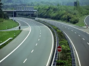 Empty European Roads Drucke: Empty motorway