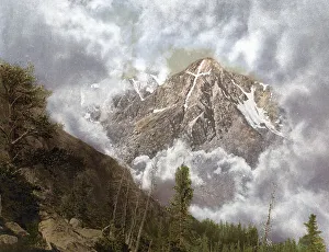 USA Historical Landmarks Drucke: Mount of the Holy Cross in the Clouds