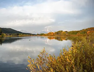 US America Nature Reserve Drucke: Mount Moran reflected in Snake River