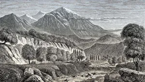 Mount Olympus Greece Drucke: The Mount Olympus, the highest mountain in Greece