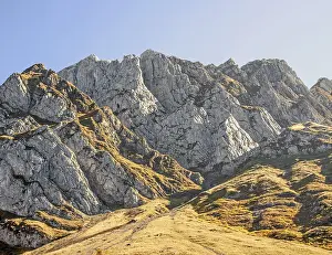 Central European Mountainscape Drucke: Mountain massif around the Santis