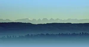 Alpine Panorama Photography Drucke: The mountain names were assigned with the best of our knowledge