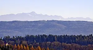 Switzerland Mountain View Drucke: The mountain names were assigned with the best of our knowledge