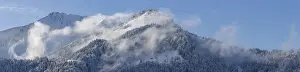 Cloudy Mountain Range View Drucke: Mountain panorama from Sollereck