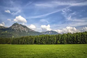 Hazy Mountain Range View Drucke: Mountain range nature landscape