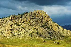 Natural Preserve Rock Formations Drucke: Mountain in the steppe landscape