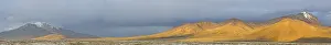 Andes Mountain Range Panorama Drucke: Mountains in the evening light