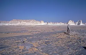 North African Mountain Range Drucke: Mountains, Libyan Desert, Egypt