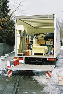 Goods Transportation Drucke: Moving lorry