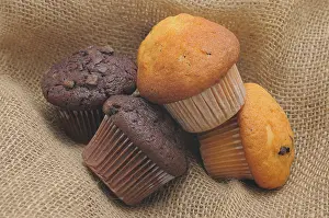 Empty Bakery Products Display Drucke: Muffins