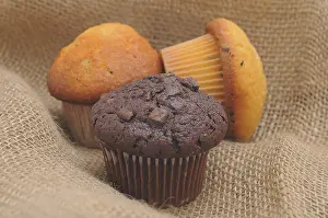 Studio Background Cuisine Photos Drucke: Muffins