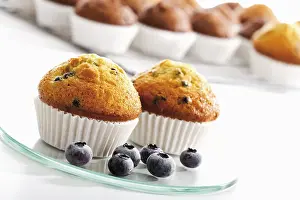 Blueberry Muffins Drucke: Muffins with blueberries
