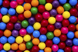 Colorful Sweets Drucke: Multi Colored Bubble Gum, candy, Canada