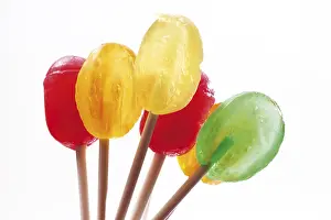 Close Up Candy Shots Drucke: Multicoloured lollipops