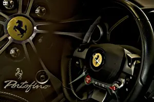 Italian Luxury Cars Drucke: Multiple exposure, car details one inside the other