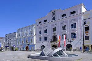 Travel Photography Upper Austria Drucke: Museum Lauriacum on the main square