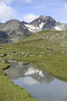 Tyrol Mountain Scenery Drucke: Mutterberger lakes, Mutterberger see
