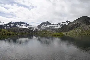 Cloudy Sky Mountain View Drucke: Mutterberger lakes, Mutterberger see