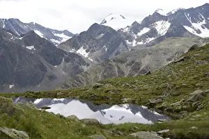 Austria High Mountains Drucke: Mutterberger lakes, Mutterberger see