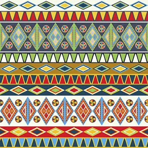 Colorful Geometric Patterns Drucke: Najdi style vector seamless pattern