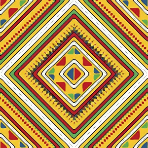 Geometrical Seamless Pattern Design Drucke: Najdi style vector seamless pattern