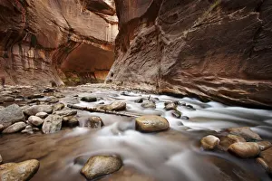 Long Exposure Water Flow Drucke: The Narrows, constriction of the Virgin River