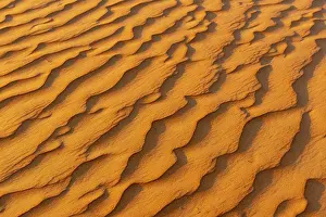 Arabian Peninsula Landscape Drucke: Natural patterns and ripples in the sand