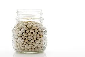 Nutrition Facts Drucke: Navy beans in a jar
