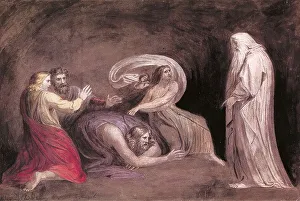 Historic Artwork Reproduction Drucke: The necromancer or witch of Endor