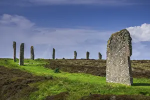 Prehistoric Stone Age Monument Drucke: Neolithic stone circle, partial view