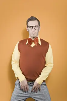 Self Confident Male Drucke: Nerd