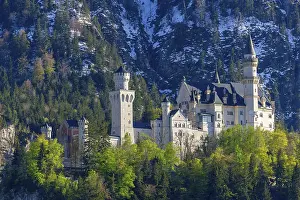 Springtime In Bavaria Drucke: Neuschwanstein Castle in spring