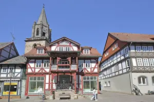 Bildhauerei Drucke: Neustadter Schule, Schulgebäude erbaut 1837.