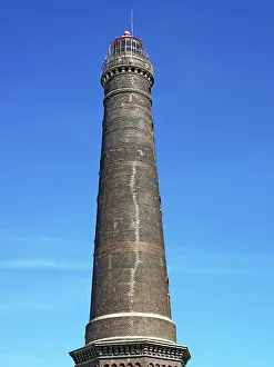 Northern Germany Coastal View Drucke: New lighthouse, clinker brickwork